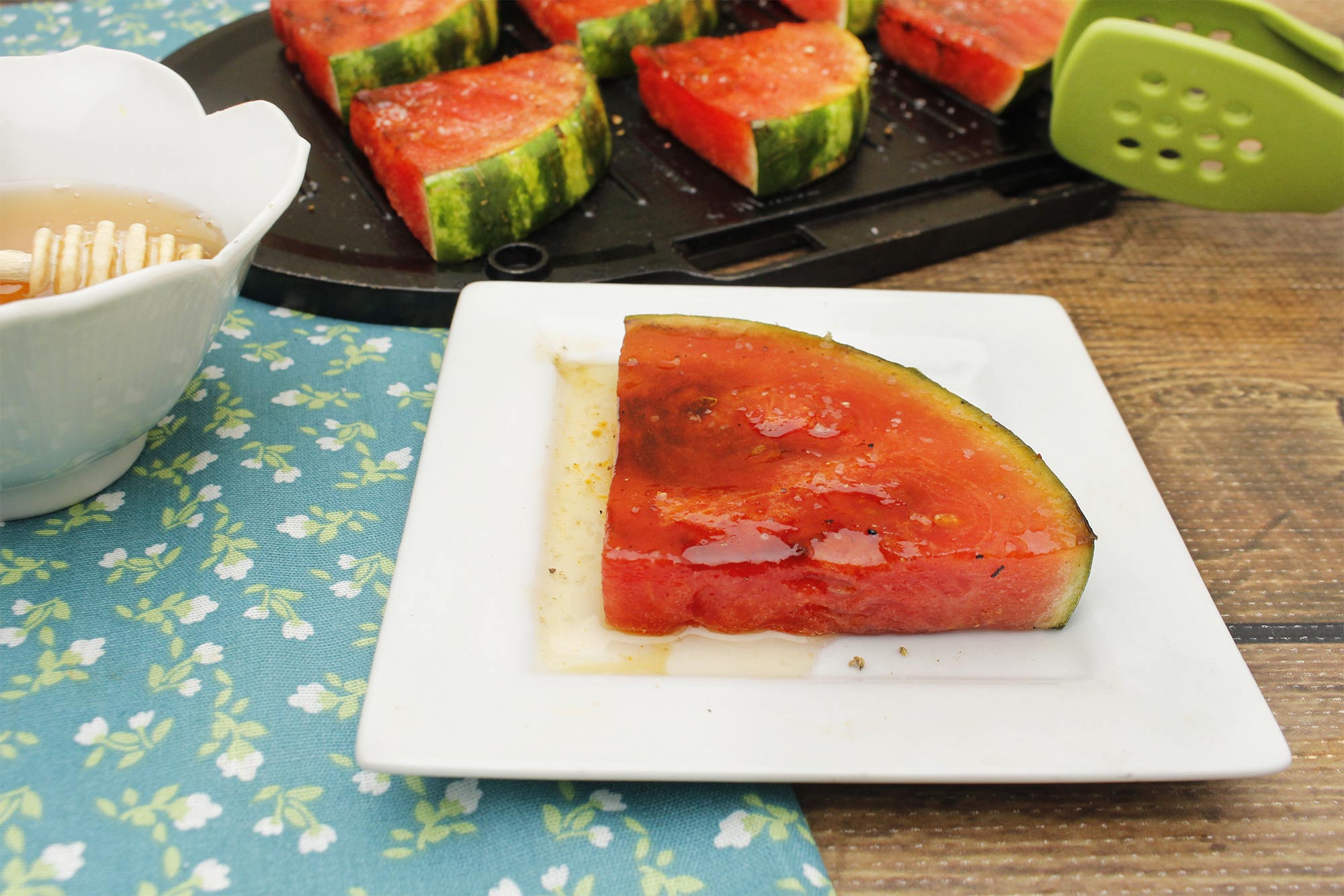 Honey-Glazed Grilled Watermelon