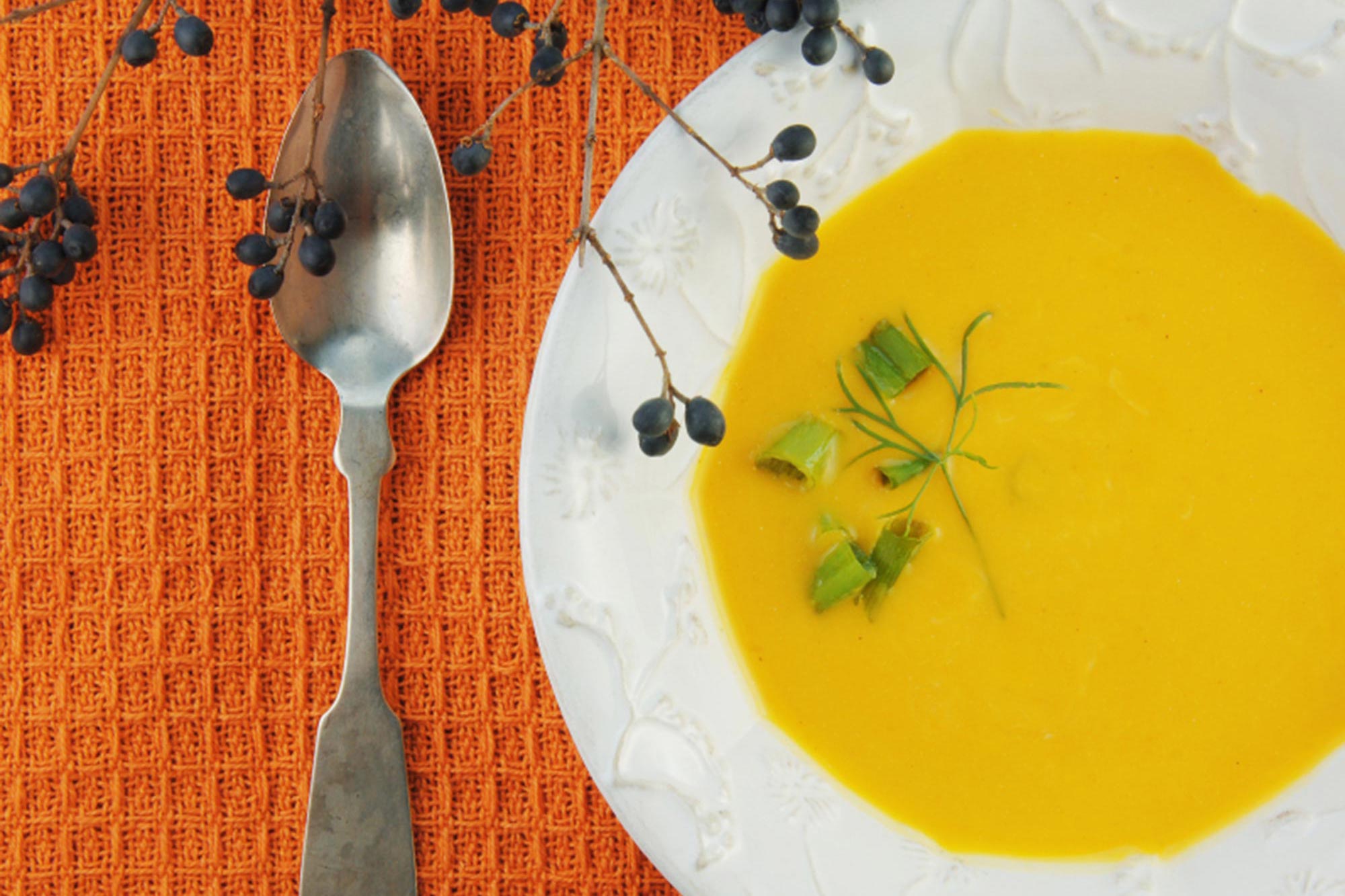 Acorn Squash and Curried Carrot Soup Recipe