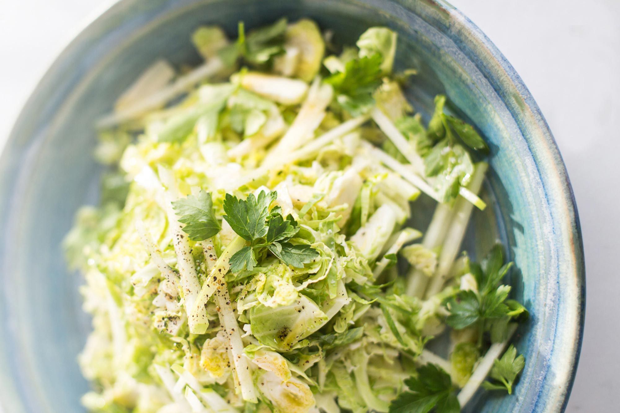 Brussels Sprouts and Apple Slaw