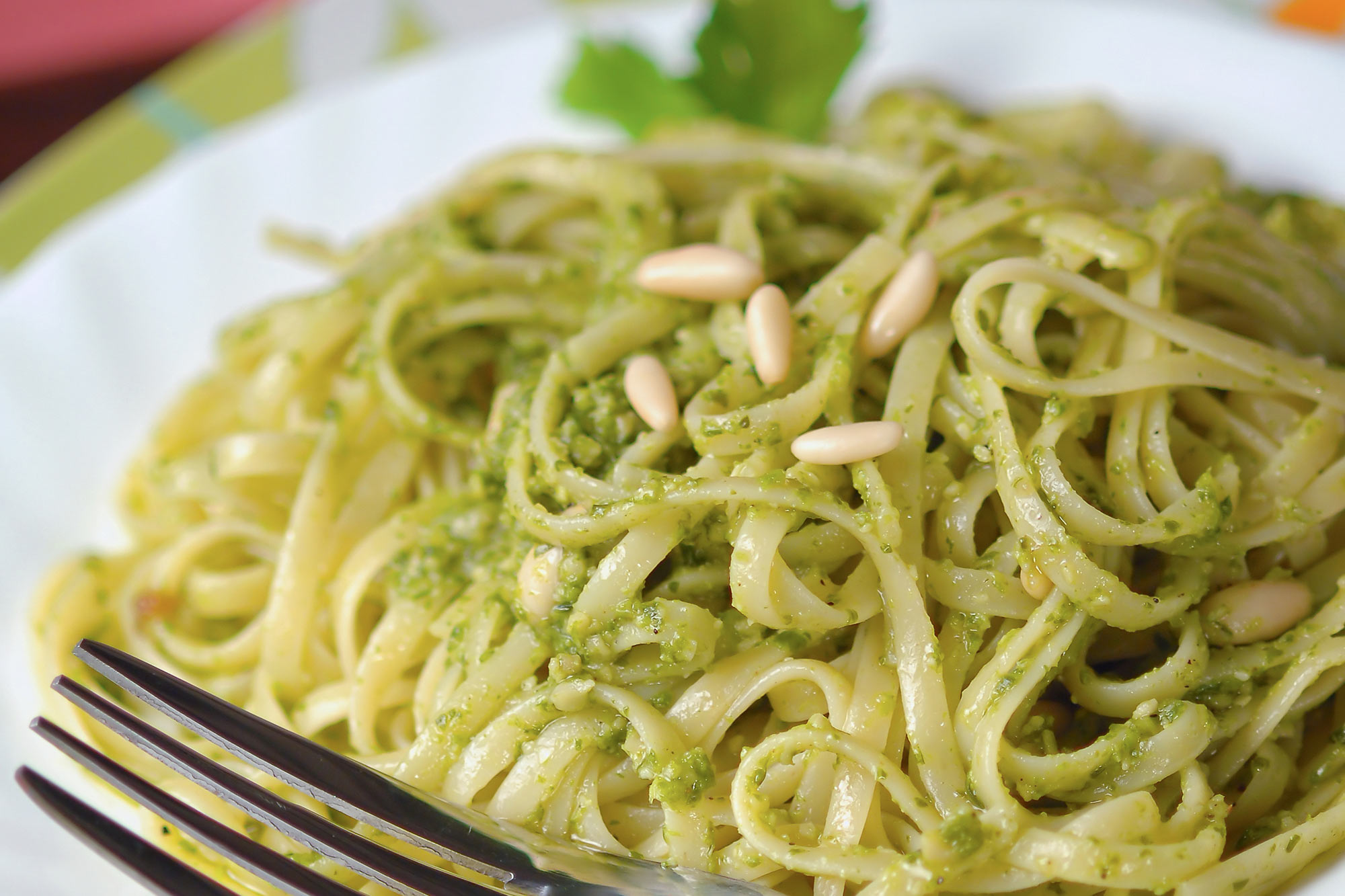 Full Circle - Recipe: Green Garlic Pesto Pasta