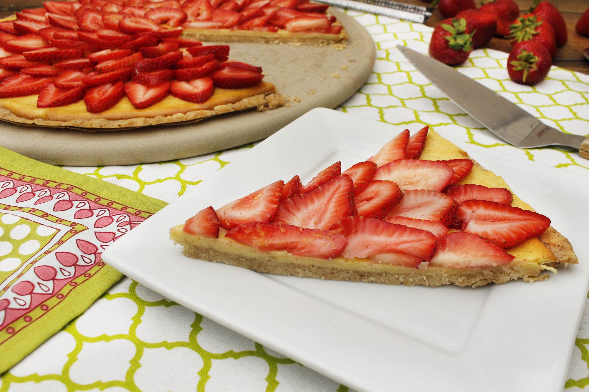 Summer Strawberry Pizza