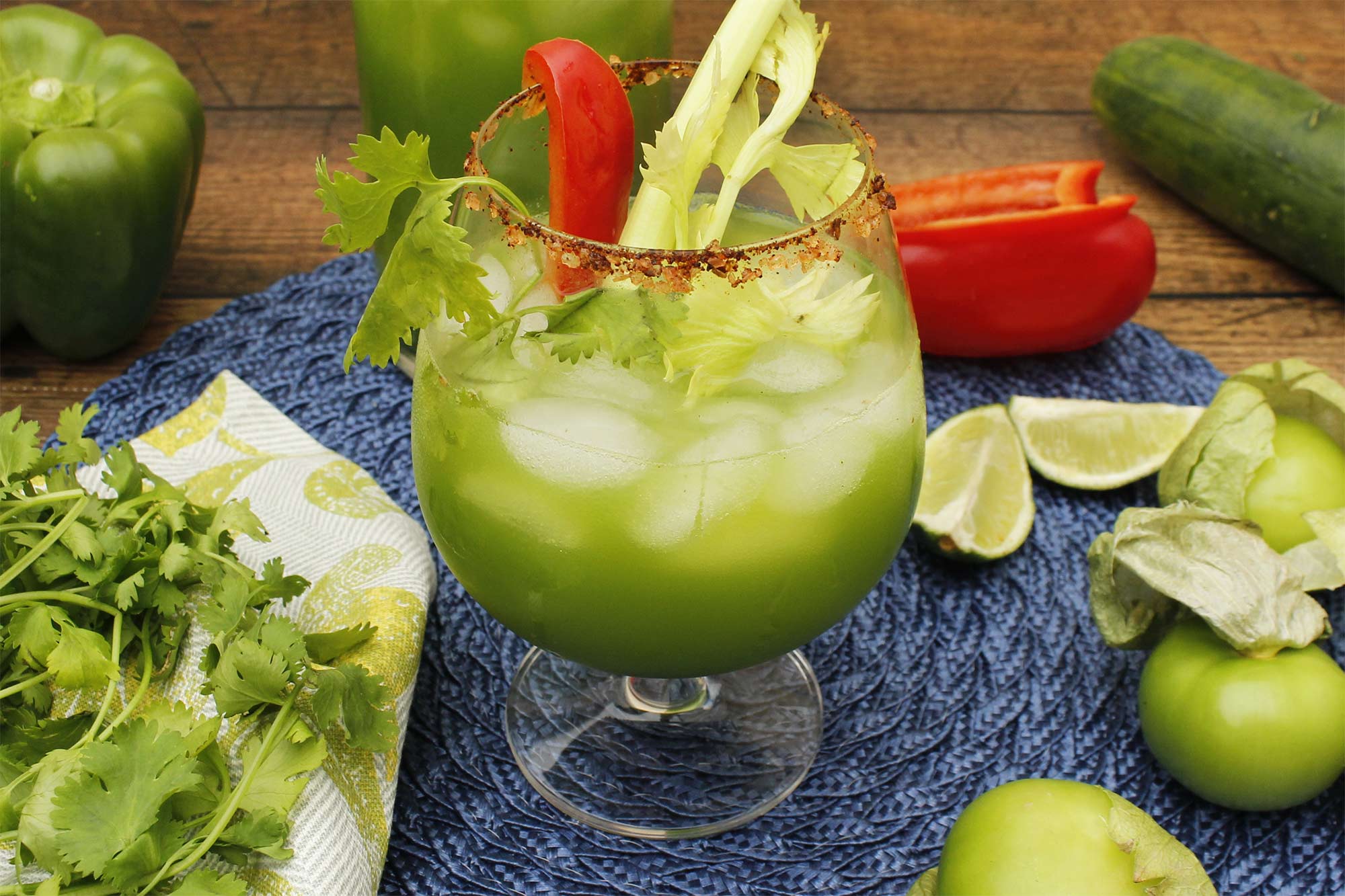 Spicy Tomatillo Bloody Mary