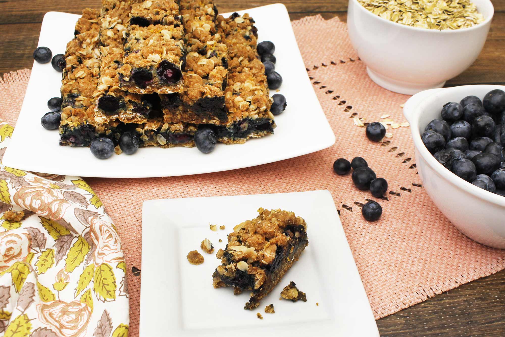 Blueberry Oatmeal Breakfast Bars