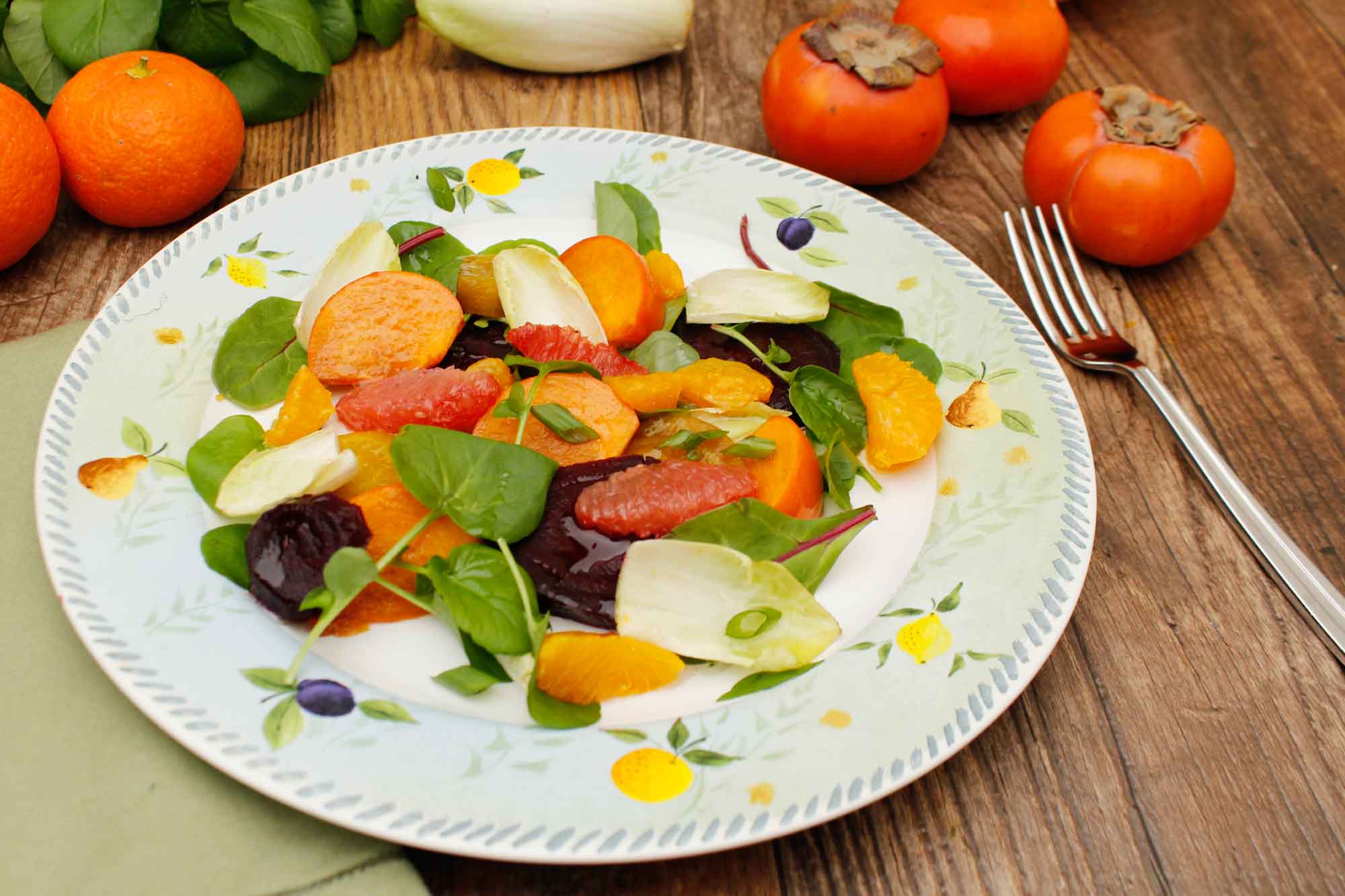 Persimmon, Beet & Citrus Salad