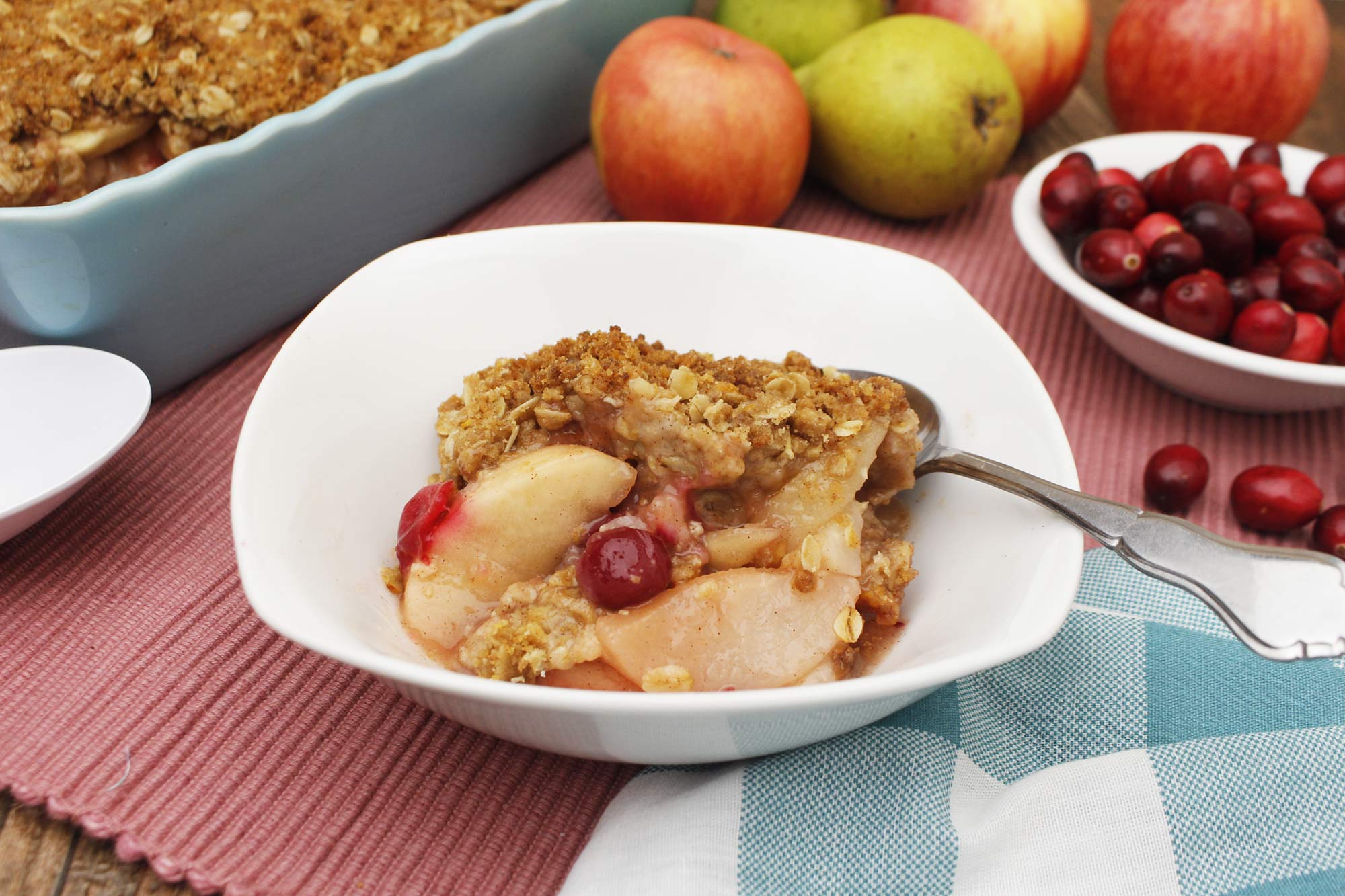 Apple, Pear and Cranberry Crisp