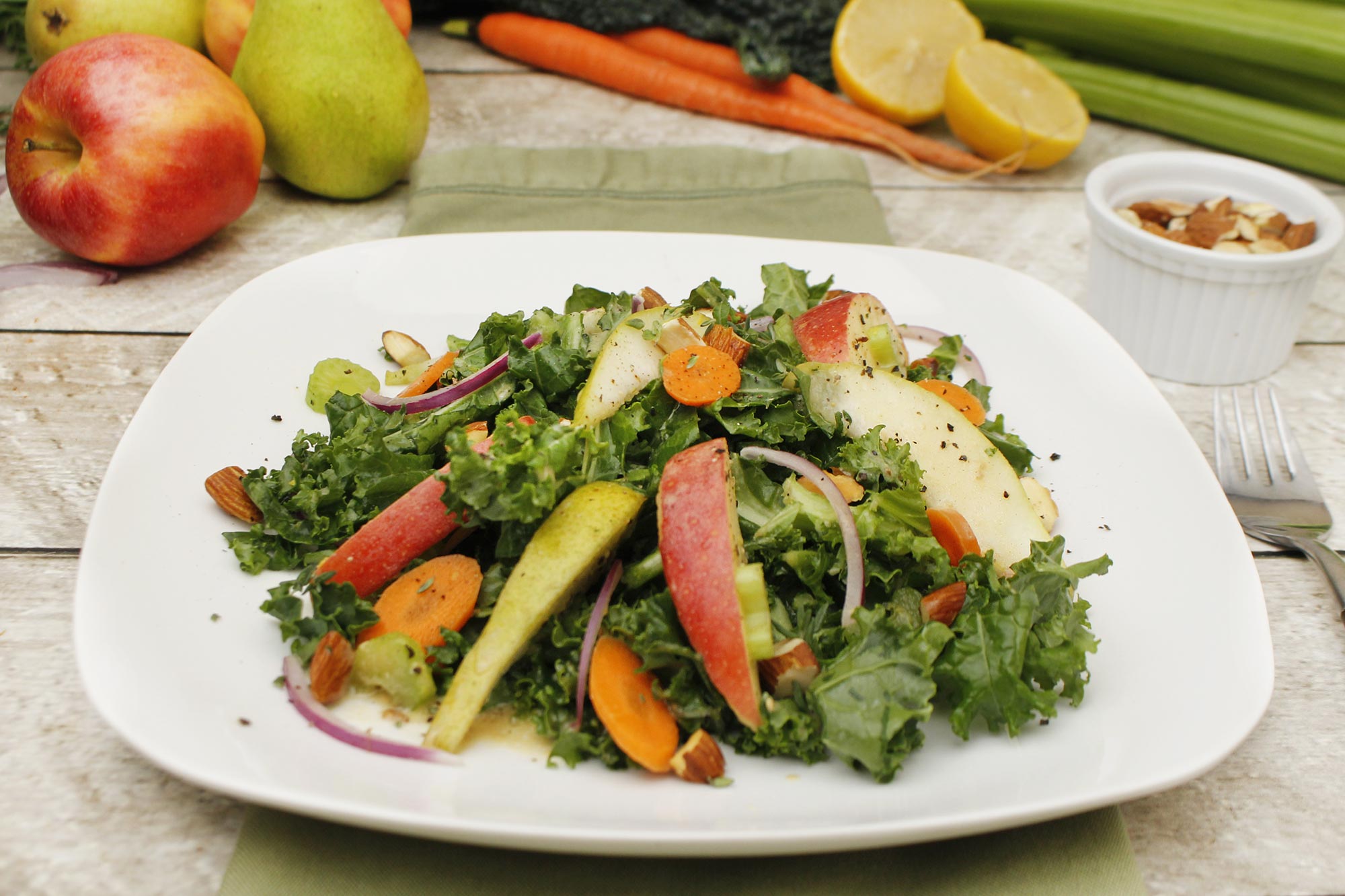 Kale and Apple Winter Salad