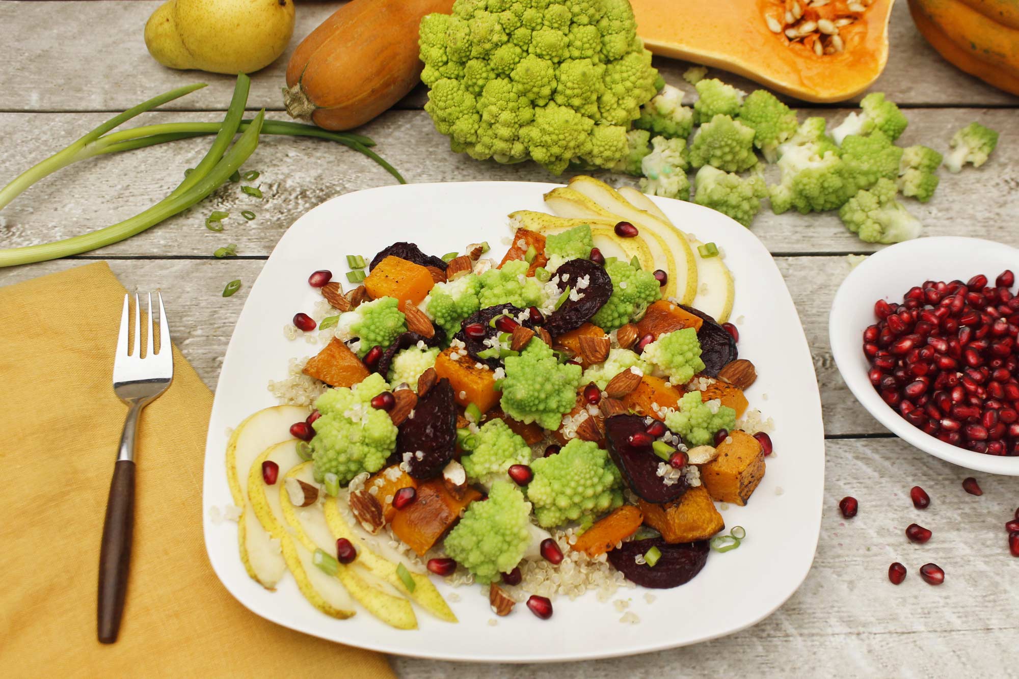 Autumn Romanesco Salad 