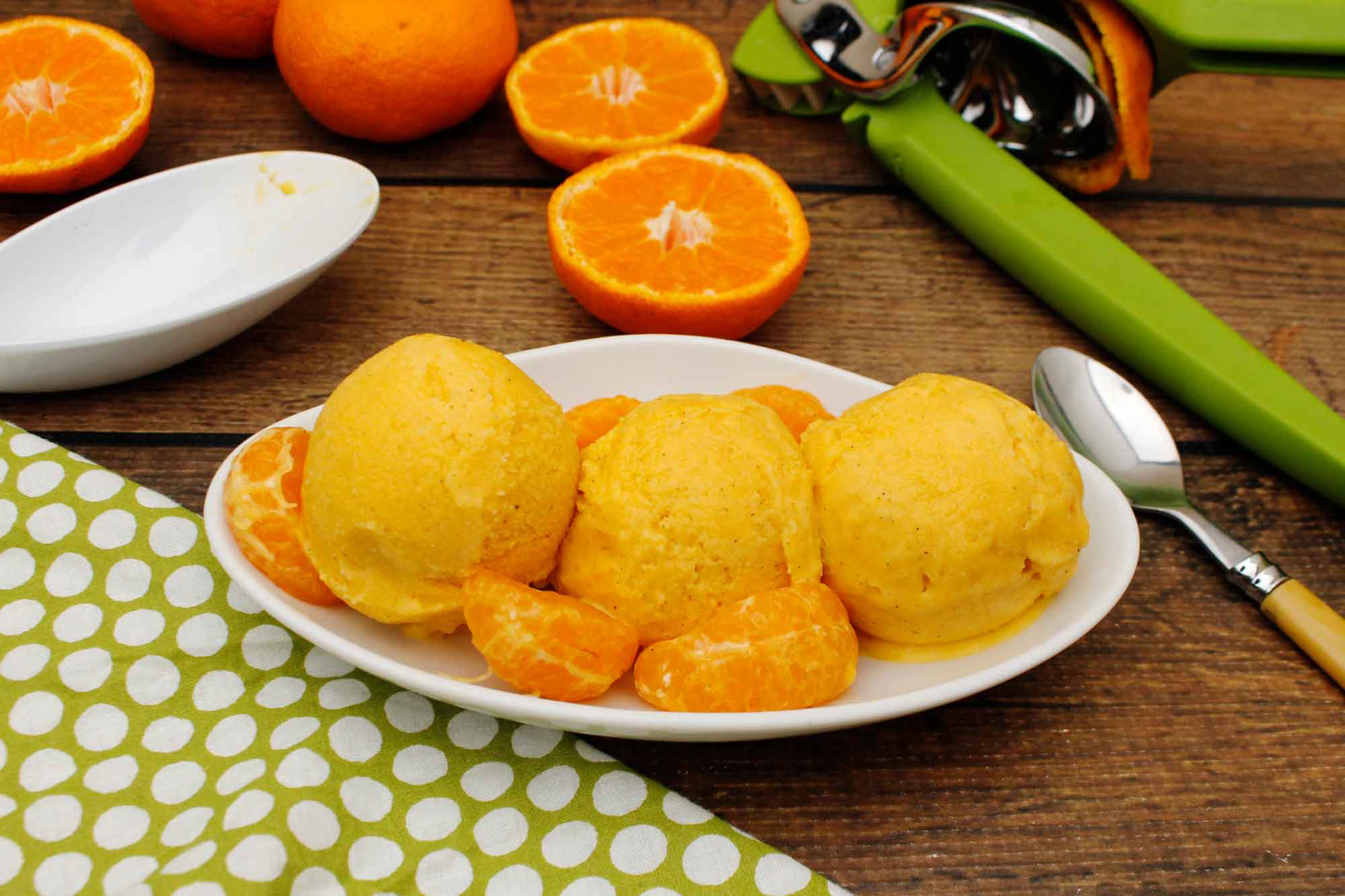 Full Circle Recipe Simple Satsuma Mandarin Sorbet