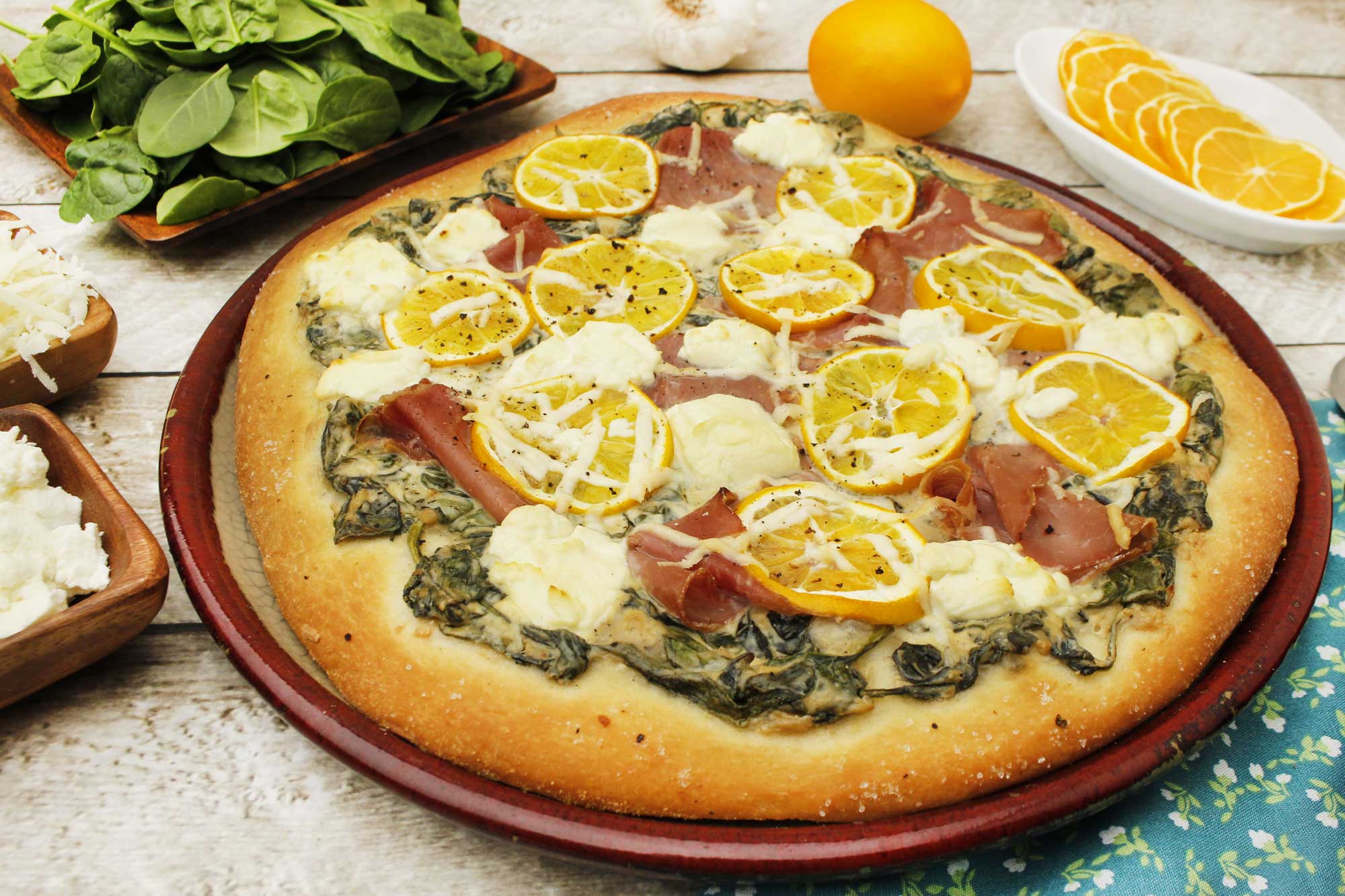 Meyer Lemon & Goat Cheese Pizza