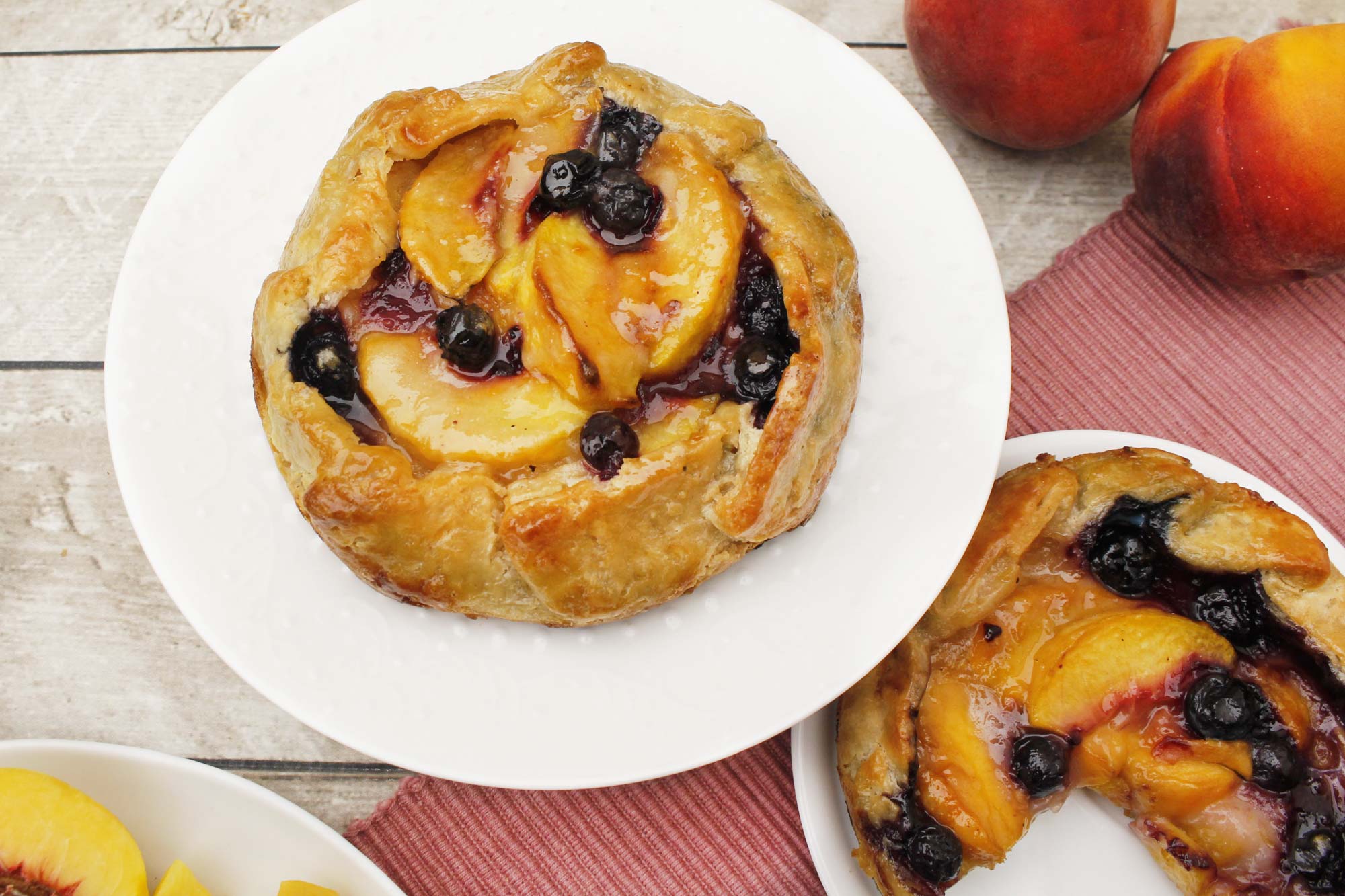 Peach & Blueberry Galette 