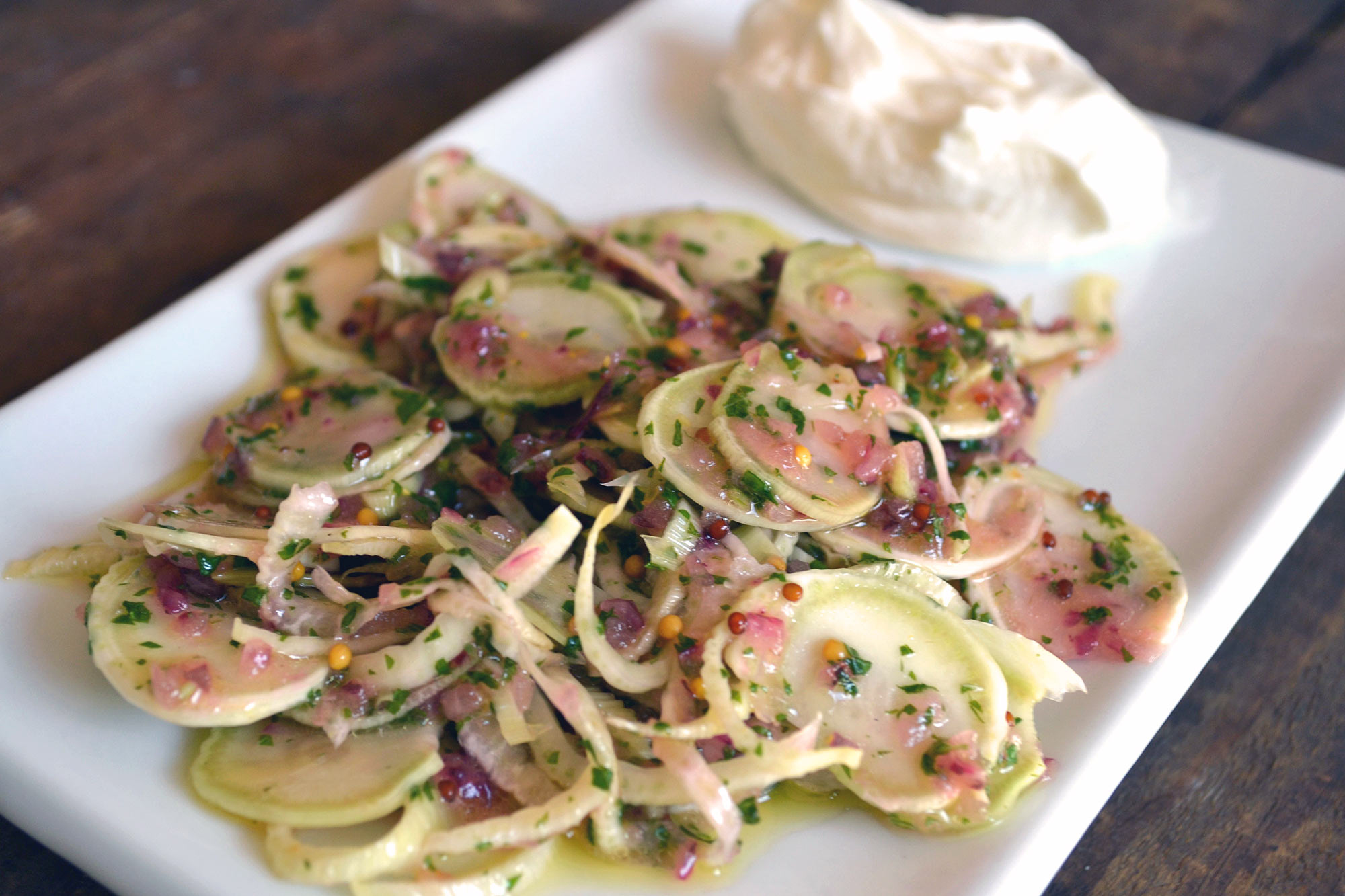 Fennel Salad with Mint Vinaigrette