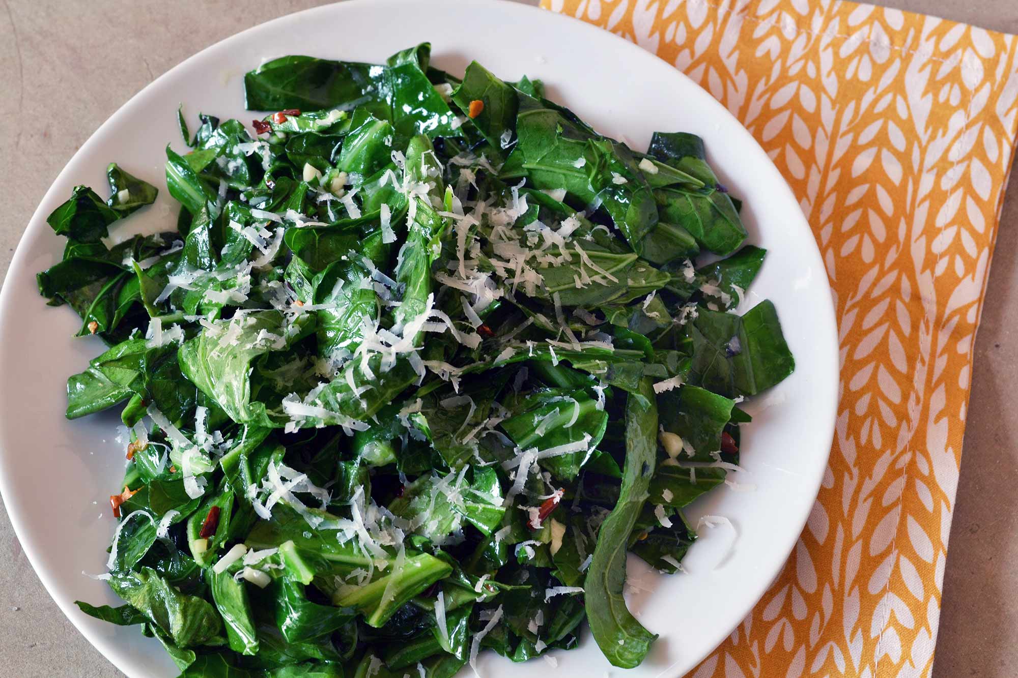 Full Circle Recipe Garlicky Greens