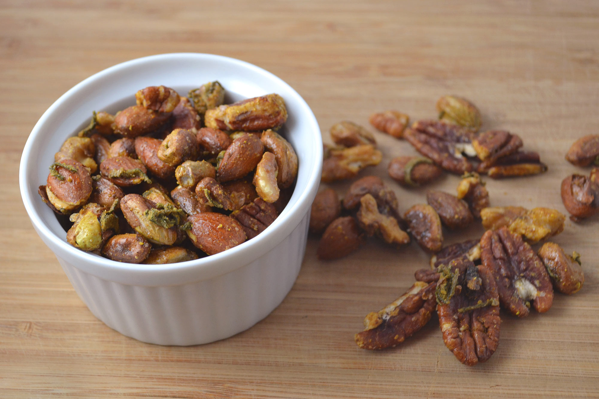 Spiced Nuts with Sage