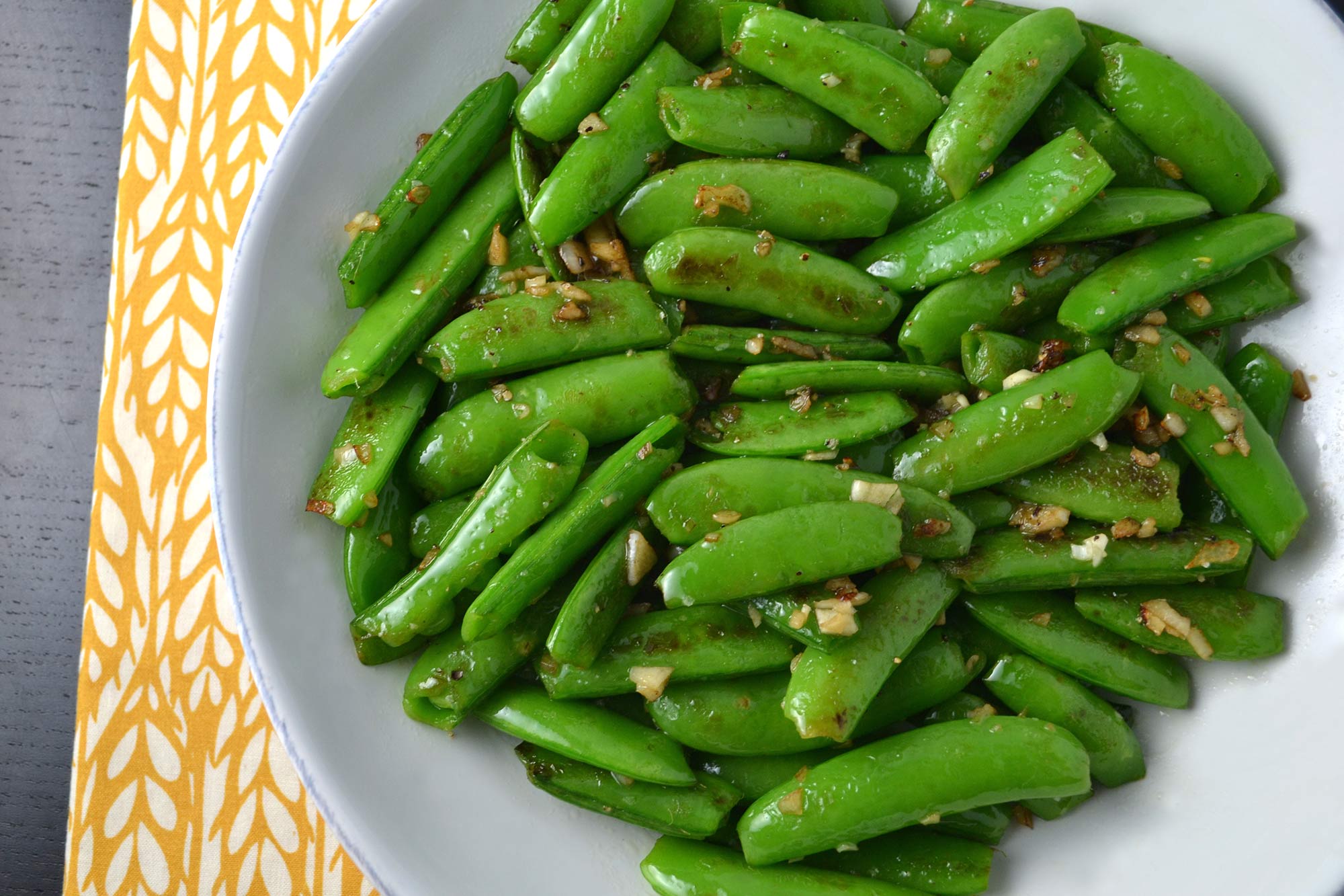 Quick Sauteed Snap Peas
