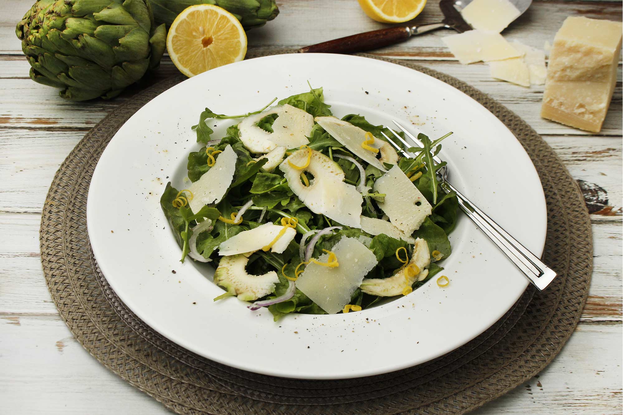 Refreshing Raw Artichoke Salad