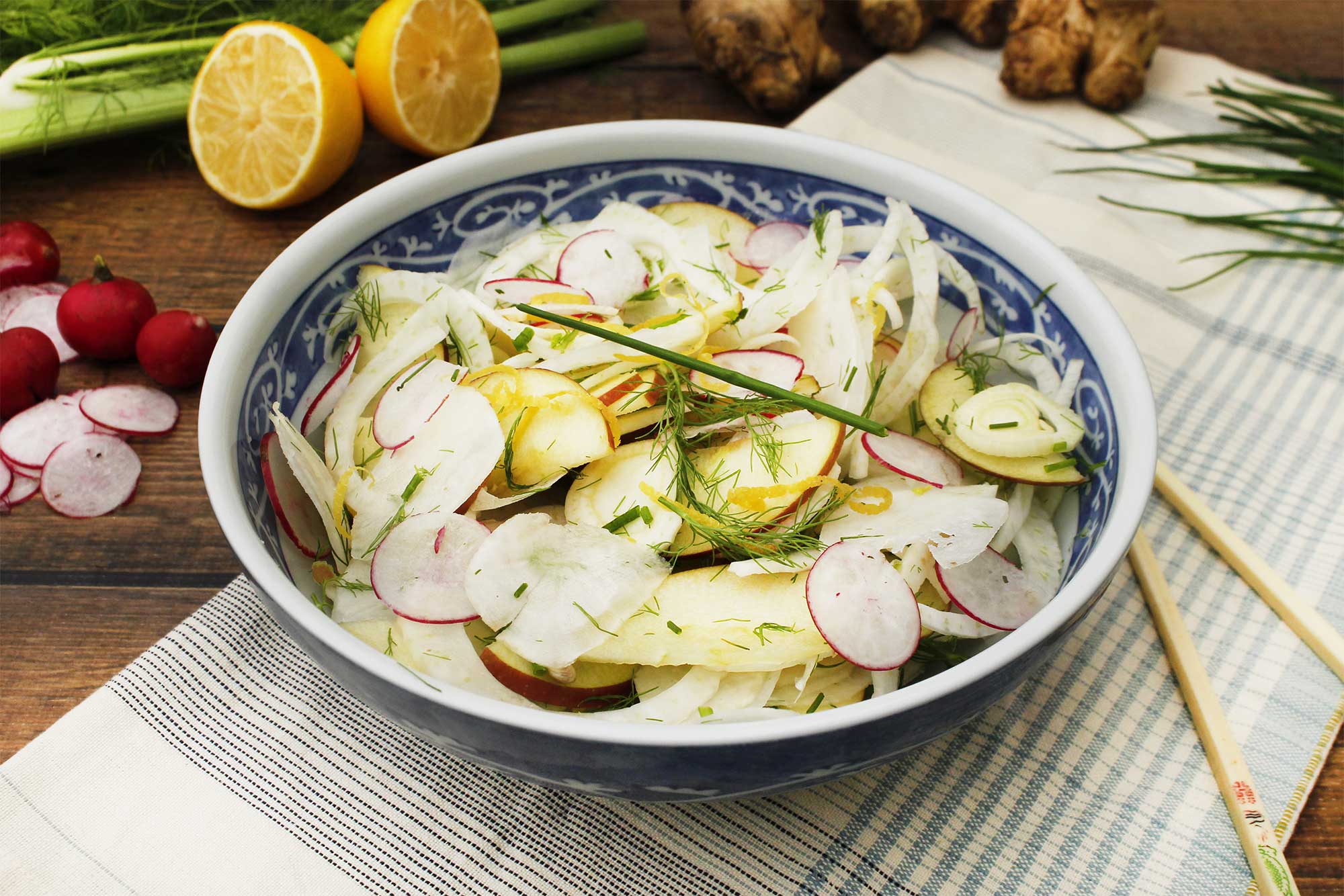 Sunchoke, Apple and Fennel Salad