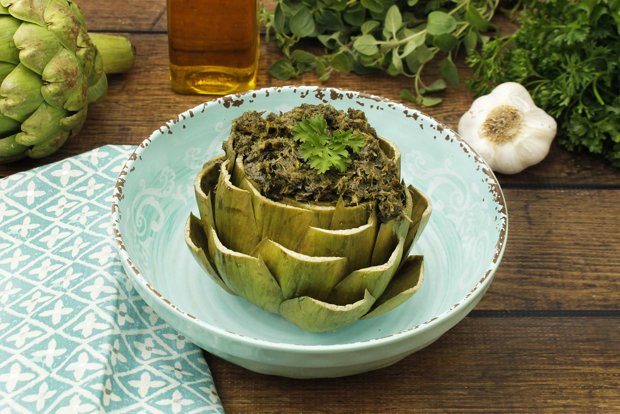 Artichokes with Chimichurri