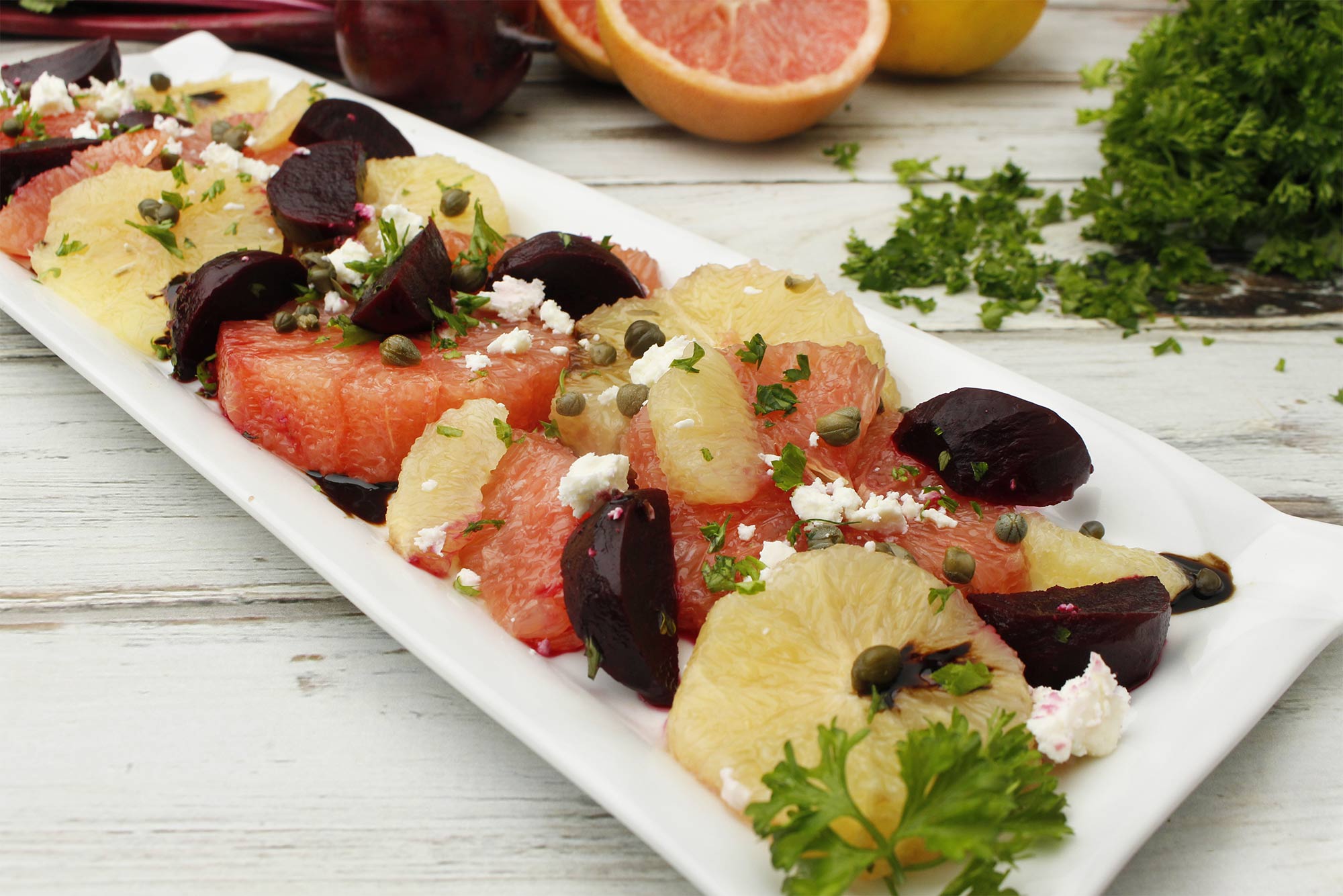 Mixed Grapefruit and Roasted Beet Salad