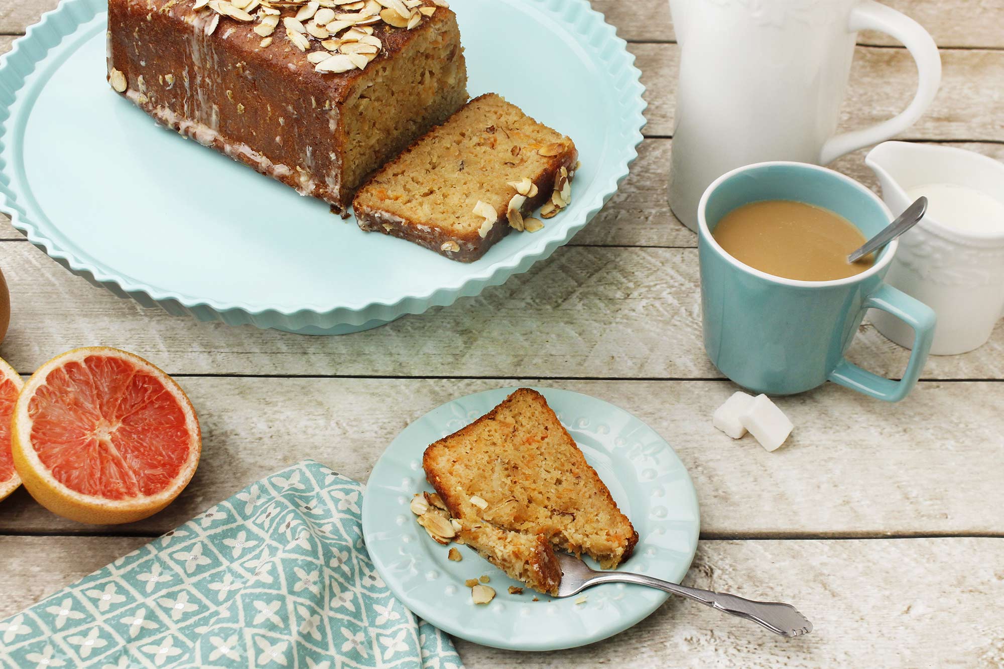 Grapefruit and Ginger Tea Bread