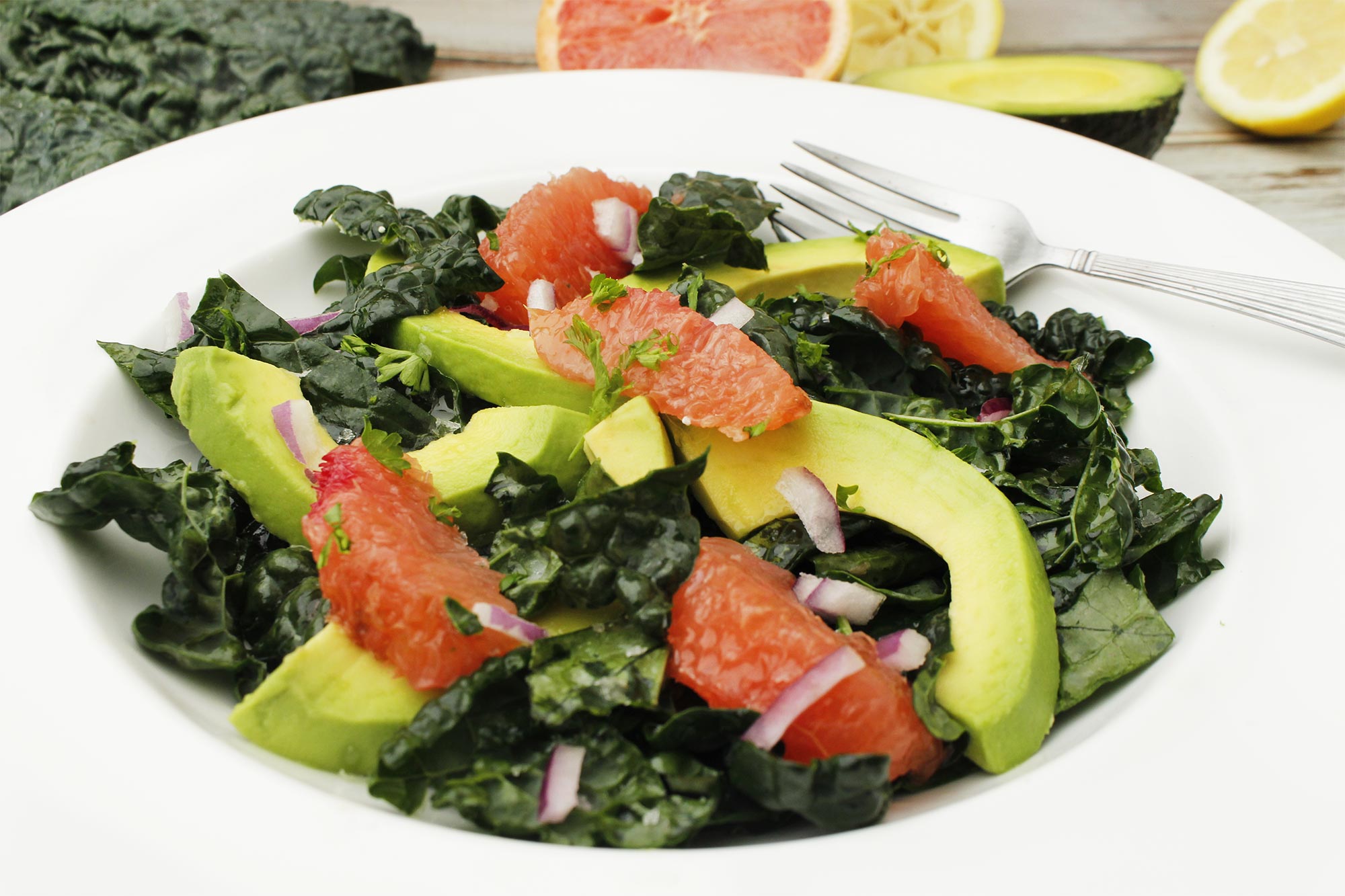 Kale and Grapefruit Salad