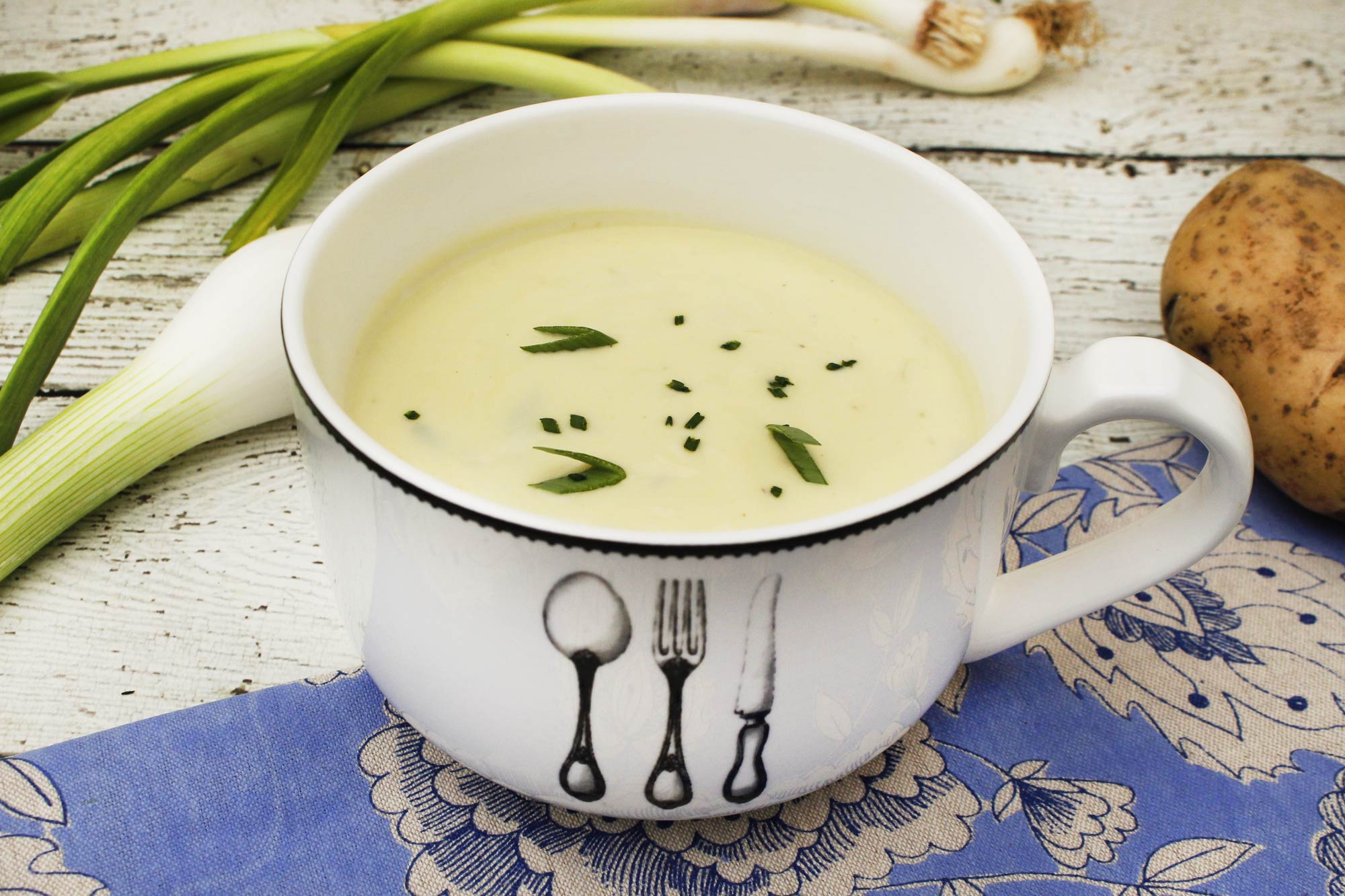 Creamy Green Garlic and Potato Soup