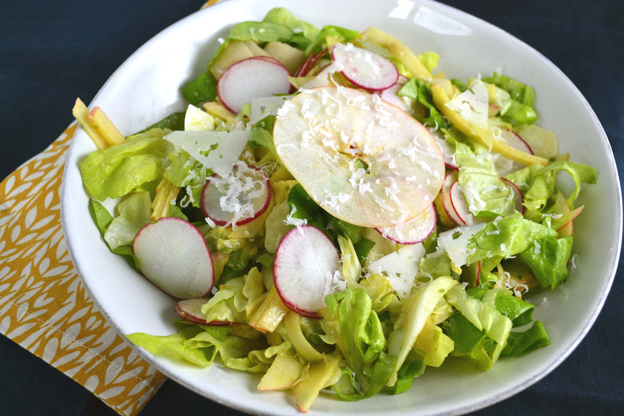 Radish Salad with Apple, Avocado & Egg
